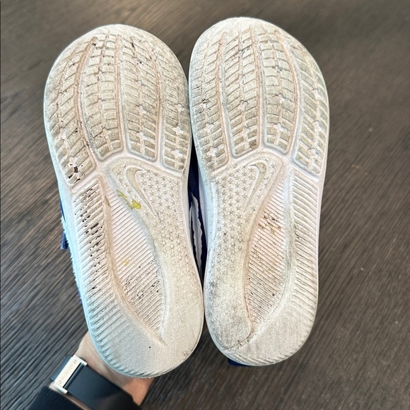 Nike Kids Royal Blue Sneakers with Yellow Accents - Picture 5 of 5